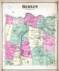 1873 Map of Berlin Vermont